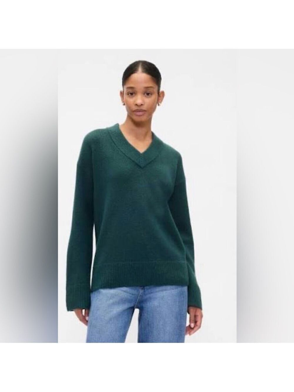 Gap Forevercozy Oversized V-Neck Sweater NWT XL Fall Winter Fireside Pullover
